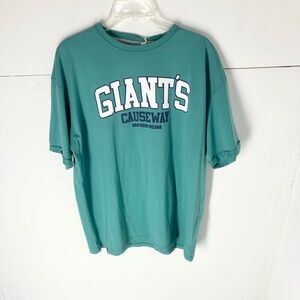 Giants Causeway Teal Short Sleeve Graphic Tee